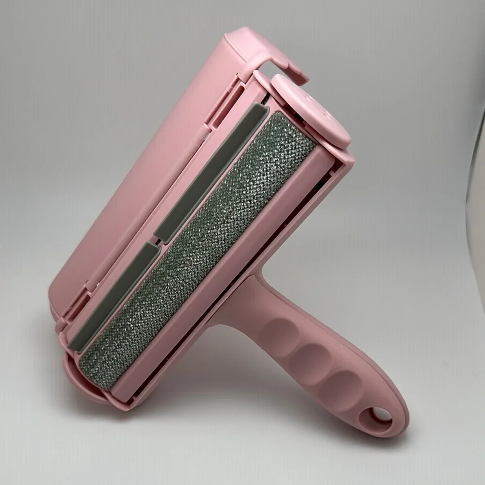 Pink and Silver Dog Grooming Tool
